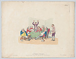A Long Story, Thomas Rowlandson  British, Hand-colored etching