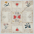 Valentine: Puzzle Purse, Anonymous, British or American, 19th century, Watercolor, gold paint