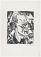 Insane Soldier, Erich Heckel  German, Lithograph
