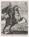 Portrait of Emperor Rudolph II on Horseback, Aegidius Sadeler II  Netherlandish, Engraving