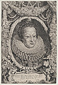 Eleonora, Wife of Ferdinand II, from the series Ferdinandus II et III Imperatorum Domus Austriacae..., Pieter Van Sompel  Dutch, Engraving and etching; second state of two