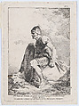 Seated Soldier Holding a Shield, Philippe Jacques de Loutherbourg  French, Etching