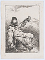 Drunkard Lifting a Beer, Philippe Jacques de Loutherbourg  French, Etching