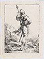 Standing Soldier Seen from Behind, Philippe Jacques de Loutherbourg  French, Etching