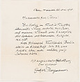 Letter adressed to Mr. Ivins, May 22, 1930, Oskar Bangemann  German, Pen and black ink