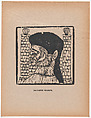 Profile of a man facing left, from the portfolio 'Los pequeños grabadores en madera, alumnos de la Escuela Preparatoria de Jalisco' (Guadalajara, Mexico 1925)., Salvador Negrete  Mexican, Woodcut