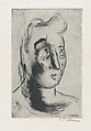 Head of woman, José Clemente Orozco  Mexican, Drypoint and aquatint