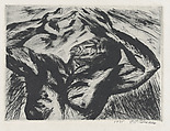 Prometheus, hands raised above his head, José Clemente Orozco  Mexican, Drypoint