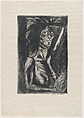 A woman with tousled hair, José Clemente Orozco  Mexican, Etching and drypoint