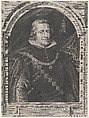 Portrait of Philip IV, Paulus Pontius  Flemish, Engraving; second state of three