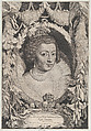 Portrait of Anne of Austria, Queen of France, Jacob Louys (portrait) Dutch, Engraving and etching