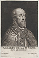 Portrait of Gisbert de la Marche, Bishop of Liège, Pierre van Schuppen Flemish, Engraving