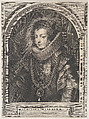Portrait of Elisabeth of Bourbon, Queen of Spain, Paulus Pontius  Flemish, Engraving; second state of two