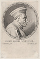 Portrait of Cosimo I de' Medici, Lucas Vorsterman I Flemish, Engraving; only state