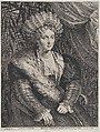 Portrait of Isabella d'Este, Lucas Vorsterman I Flemish, Engraving; second state of two (Hollstein)