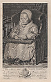 Portrait of one of Cornelis de Vos' children (probably), seated in a baby chair, Manuel Salvador Carmona  Spanish, Engraving