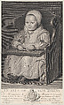 Portrait of one of Cornelis de Vos' children (probably), seated in a baby chair, Manuel Salvador Carmona  Spanish, Engraving