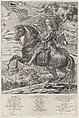 Portrait of Cardinal-Infante Ferdinand of Austria, on horseback, Anton van der Does  Flemish, Engraving; first state of two