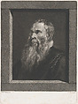 Portrait of an old man with a beard, Vincenz Georg Kininger  Austrian, Mezzotint