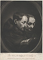 Two Friars of the Order of Saint Anthony, Jonathan Spilsbury  British, Mezzotint