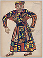 Costume Design for Manka, for 'Bogatyri Ballet' (The Ballet of the Epic Heroes), premiered in New York, 1938, Natalia Goncharova  French, born Russia, Gouache, watercolor, graphite