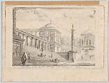 An Architectural Capriccio, Luc Vincent Thiery de Sainte Colombe  French, Etching