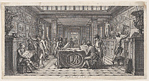 Le Cabinet de Basan, Pierre Philippe Choffard French, Engraving