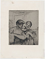 Famille, François-Nicolas Chifflart  French, Etching