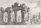 Ruines de Cumes, Quentin Pierre Chedel (French, Châlons-en-Champagne 1705–1763 Châlons-en-Champagne), Etching