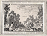 Landscape, from a series of six landscapes dedicated to Madame La Marquise de Pompadour, Quentin Pierre Chedel French, Etching