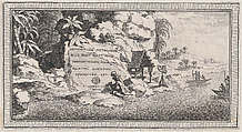 Title Page, from a series of six landscapes titled "Observationib.Astronom.Regiae.Paris.Scient. Acad...1736", Quentin Pierre Chedel French, Etching