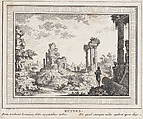 Ruines, Quentin Pierre Chedel French, Etching