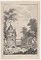 Garden Scene, Quentin Pierre Chedel (French, Châlons-en-Champagne 1705–1763 Châlons-en-Champagne), Engraving