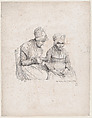 The Letter, Jean-Baptiste Chometon French, Lithograph