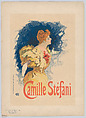 Camille Stéfani, pl. 93, Jules Chéret French, Color lithograph
