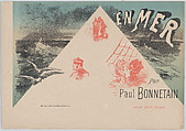 Cover for the book "En Mer" by Paul Bonnetain, Jules Chéret  French, Lithograph in four colors