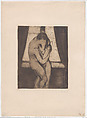The Kiss, Edvard Munch Norwegian, Etching, drypoint, open bite and burnishing, printed in brown ink