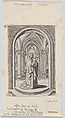 Virgin and Child in a Church, also known as the Van Maelbeke Virgin, Wierix  Netherlandish, Engraving