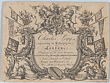 Trade card of Charles Legg, Coach, House and Sign Painting, Bishopsgate London, Jeremiah Evans  British, Engraving