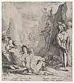 St. John the Baptist Preaching, Gerrit Pietersz. Sweelink  Netherlandish, Etching; fifth state of six