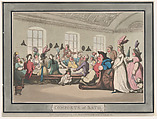 Comforts of Bath, Plate 11, Thomas Rowlandson  British, Hand-colored etching and aquatint