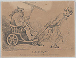 Luxury, Thomas Rowlandson  British, Etching; reissue