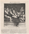 A Literary Discussion in the Second Tier, from "Le Charivari", Honoré Daumier  French, Lithograph; second state of two