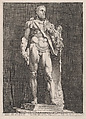 The Emperor Commodus as Hercules, Hendrick Goltzius Netherlandish, Engraving