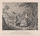 Pas de Deux, Tiré du Second Acte de l'Opera de Sylvie: Exécuté par Mr. Dauberval & Mlle. Allard, Jean-Baptiste Tilliard French, Etching and engraving