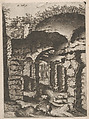 Vaults with Bosse Blocks, from "Roman Ruins and Buildings", Johannes van Doetecum I Netherlandish, Etching and engraving