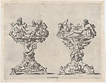 Two Salt Cellars, René Boyvin  French, Engraving