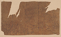 Tracing of scene from Dr. Syntax, Thomas Rowlandson British, Fragment of darkened tracing paper