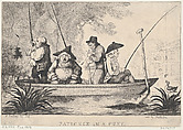 Patience in a Punt, Thomas Rowlandson British, Etching and stipple