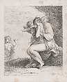 Ariadne on Naxos Approached by Bacchus, Thomas Rowlandson  British, Etching